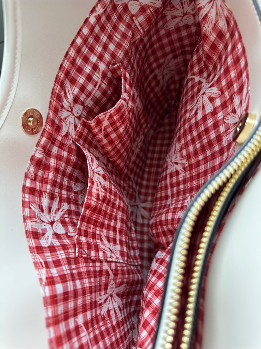 BCBGeneration Straw Tote with Red Strawberry Appliqués and Cream Trim - Picture 8 of 15